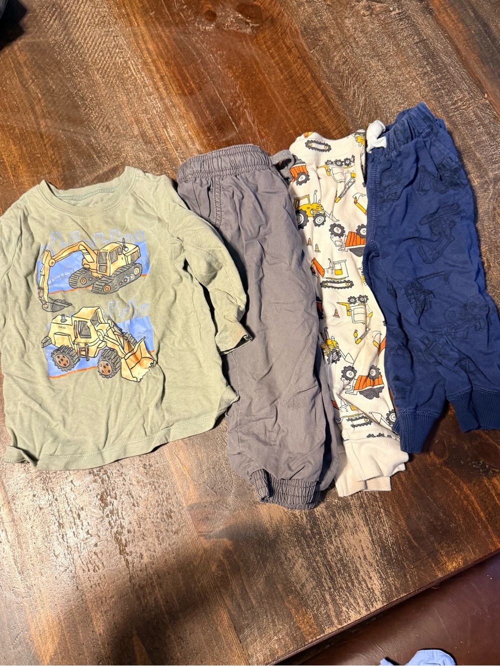 Kids Construction-Print Clothes Bundle